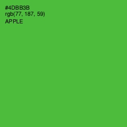 #4DBB3B - Apple Color Image