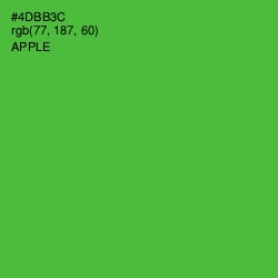 #4DBB3C - Apple Color Image