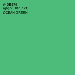 #4DBB79 - Ocean Green Color Image