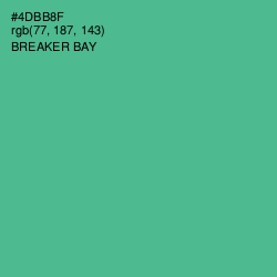 #4DBB8F - Breaker Bay Color Image