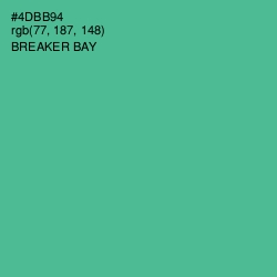 #4DBB94 - Breaker Bay Color Image