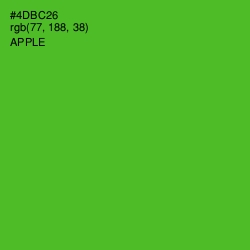 #4DBC26 - Apple Color Image