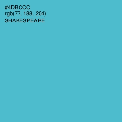 #4DBCCC - Shakespeare Color Image