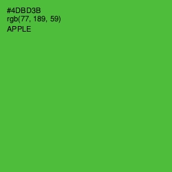 #4DBD3B - Apple Color Image
