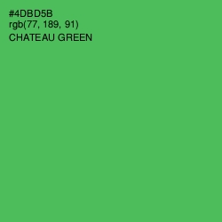 #4DBD5B - Chateau Green Color Image