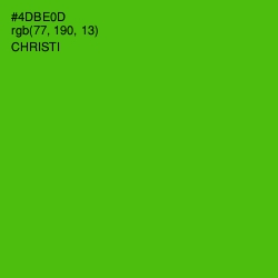 #4DBE0D - Christi Color Image