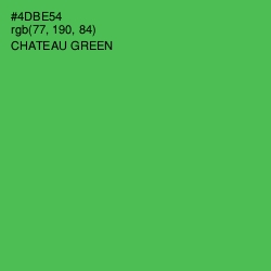 #4DBE54 - Chateau Green Color Image