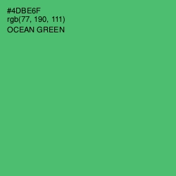 #4DBE6F - Ocean Green Color Image