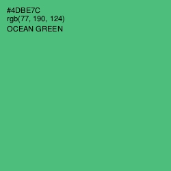 #4DBE7C - Ocean Green Color Image