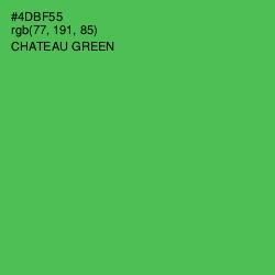 #4DBF55 - Chateau Green Color Image