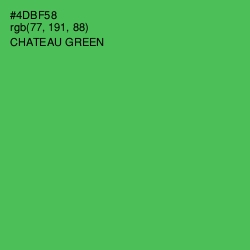 #4DBF58 - Chateau Green Color Image