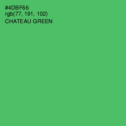 #4DBF66 - Chateau Green Color Image