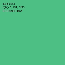 #4DBF84 - Breaker Bay Color Image