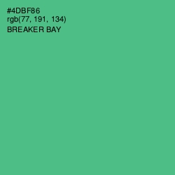 #4DBF86 - Breaker Bay Color Image