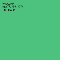 #4DC27F - Emerald Color Image