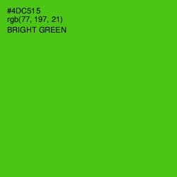 #4DC515 - Bright Green Color Image