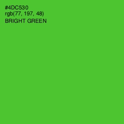 #4DC530 - Bright Green Color Image