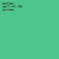#4DC58A - De York Color Image