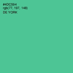 #4DC594 - De York Color Image