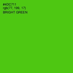 #4DC711 - Bright Green Color Image