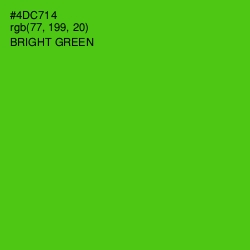 #4DC714 - Bright Green Color Image