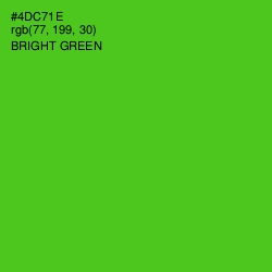 #4DC71E - Bright Green Color Image