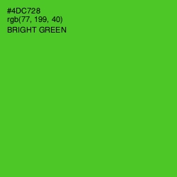 #4DC728 - Bright Green Color Image