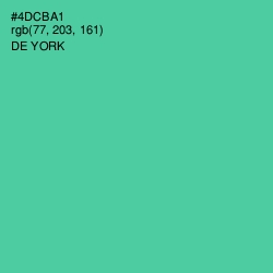 #4DCBA1 - De York Color Image