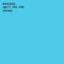 #4DCBE9 - Viking Color Image
