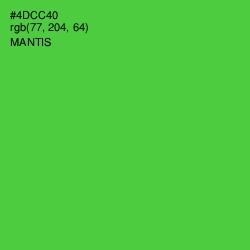 #4DCC40 - Mantis Color Image