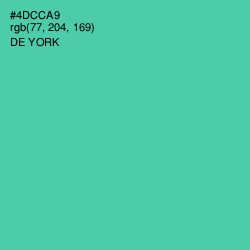 #4DCCA9 - De York Color Image