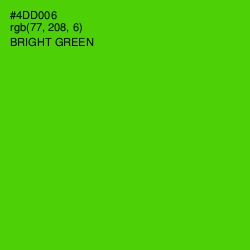 #4DD006 - Bright Green Color Image