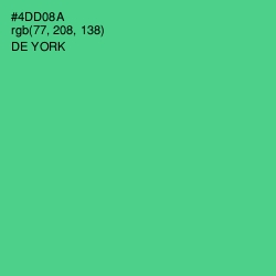 #4DD08A - De York Color Image