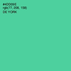 #4DD09E - De York Color Image