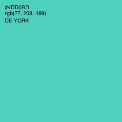 #4DD0BD - De York Color Image