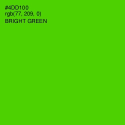 #4DD100 - Bright Green Color Image