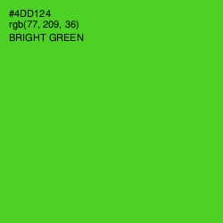#4DD124 - Bright Green Color Image