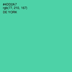 #4DD2A7 - De York Color Image