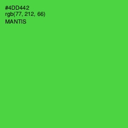 #4DD442 - Mantis Color Image