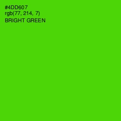 #4DD607 - Bright Green Color Image