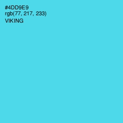 #4DD9E9 - Viking Color Image
