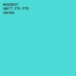 #4DDBD7 - Viking Color Image