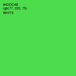 #4DDC4B - Emerald Color Image