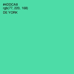 #4DDCA8 - De York Color Image