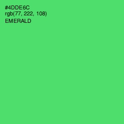 #4DDE6C - Emerald Color Image