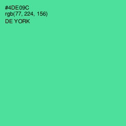 #4DE09C - De York Color Image