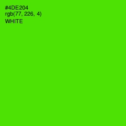 #4DE204 - Bright Green Color Image