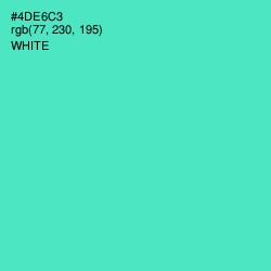 #4DE6C3 - Downy Color Image