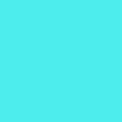 #4DECED - Turquoise Blue Color Image