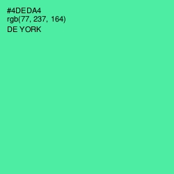 #4DEDA4 - De York Color Image
